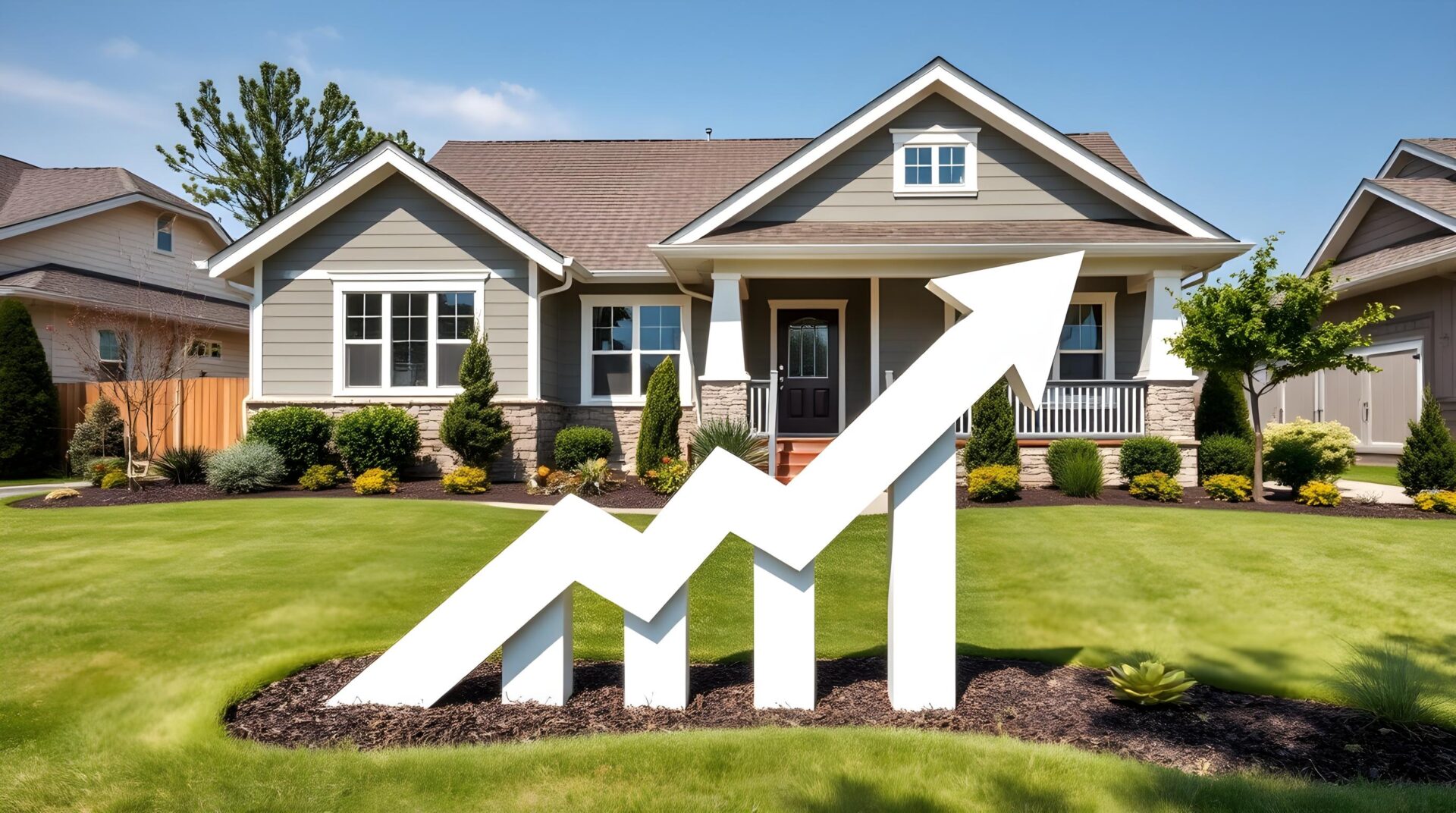 Image of a suburban home that had an improved finished basement resale value